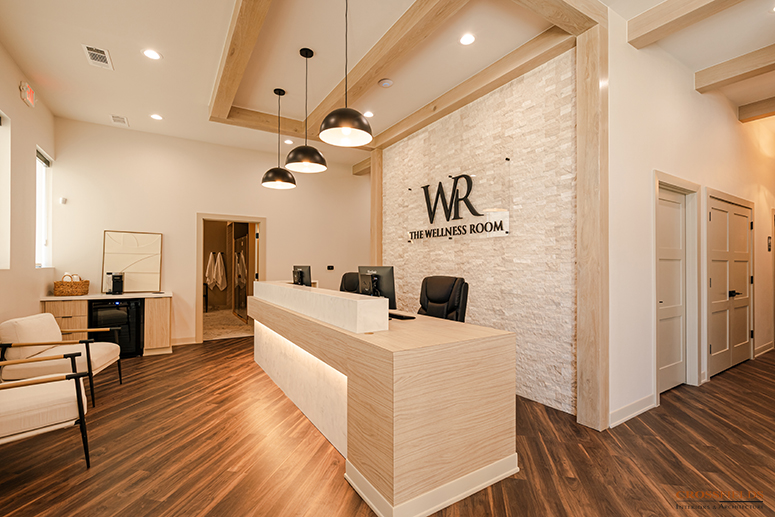 CrossFields Interiors & Architecture Completes Gray Box Build-Out for The Wellness Room in McKinney, TX