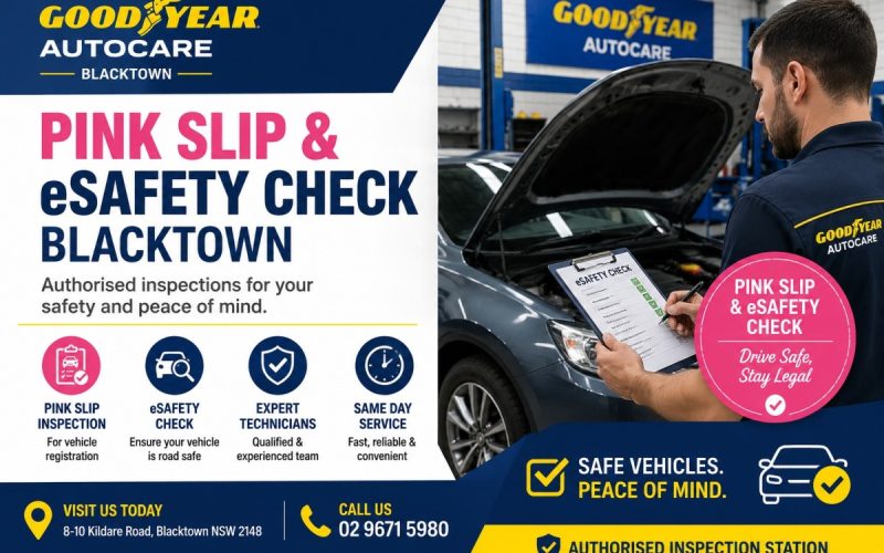 Pink Slip & eSafety Check Services Now at Blacktown