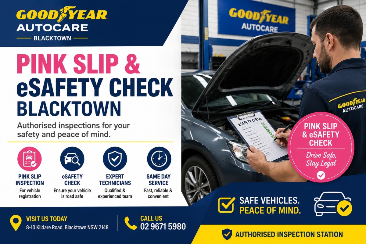 Pink Slip & eSafety Check Services Now at Blacktown