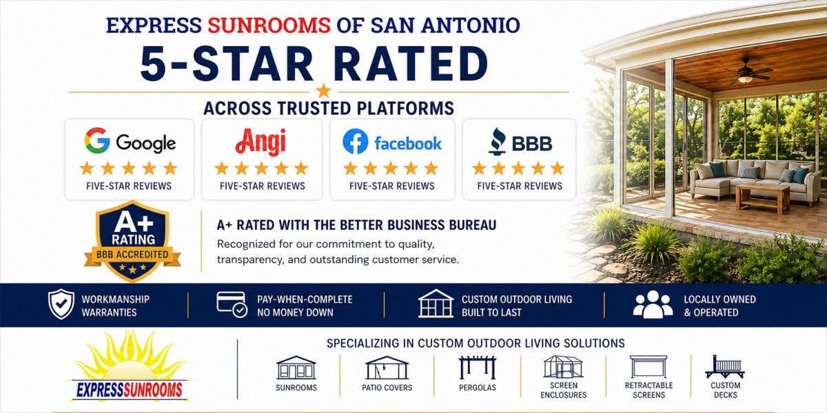 Express Sunrooms of San Antonio: 5-Star Rated on Google, Angi, Facebook & BBB