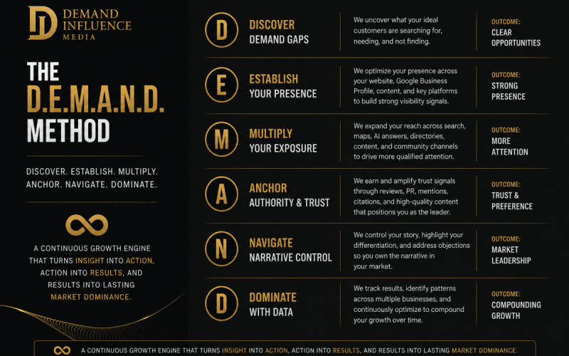 Demand Influence Media Launches D.E.M.A.N.D. Method™ for AI Search Visibility