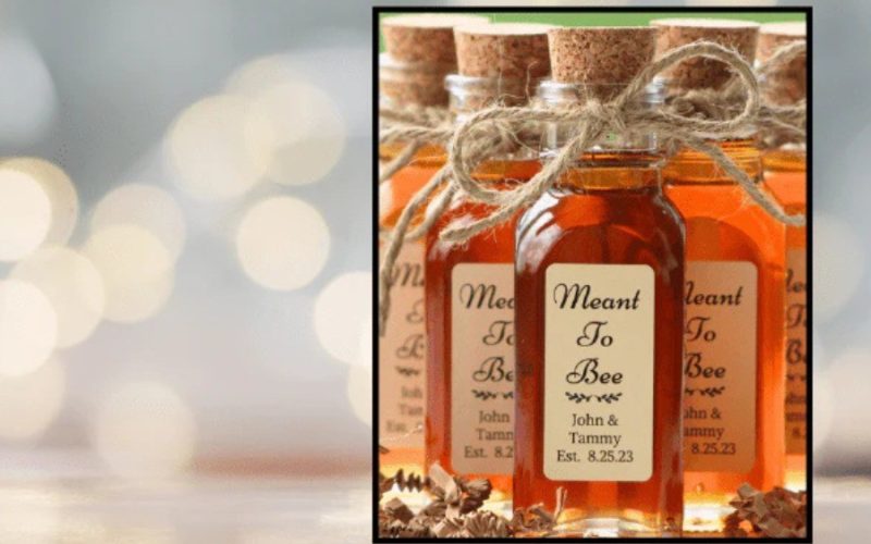 Custom Honey Jars Now Available as Wedding Favors from Bedford Farm