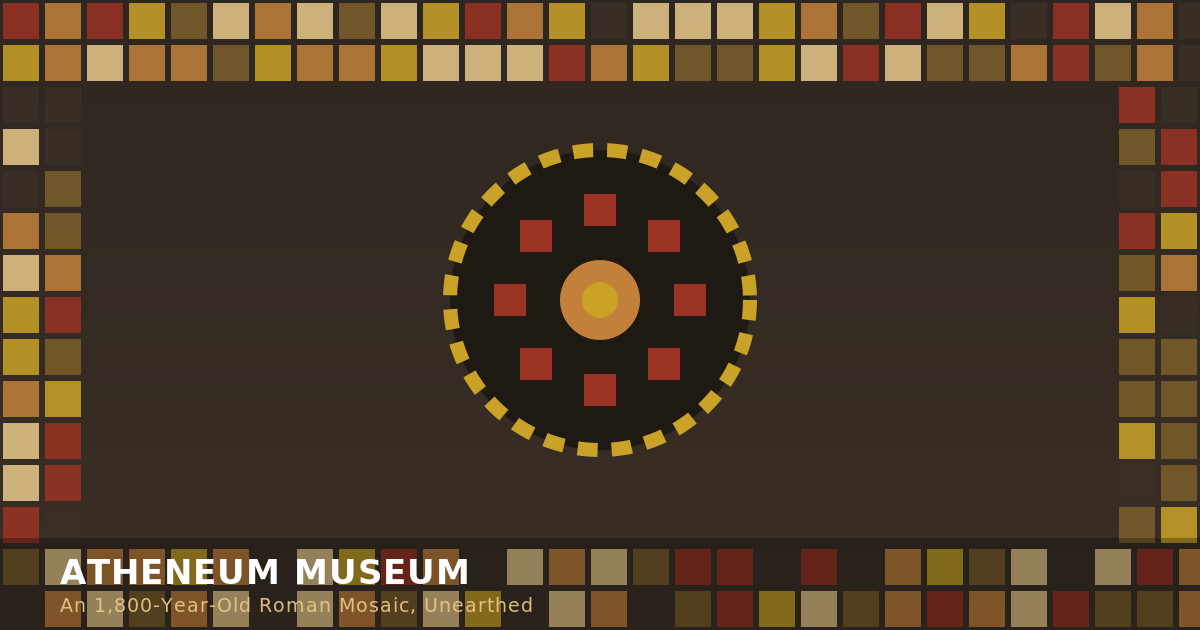 Mosaic discovery at Atheneum Museum — Radio Spot